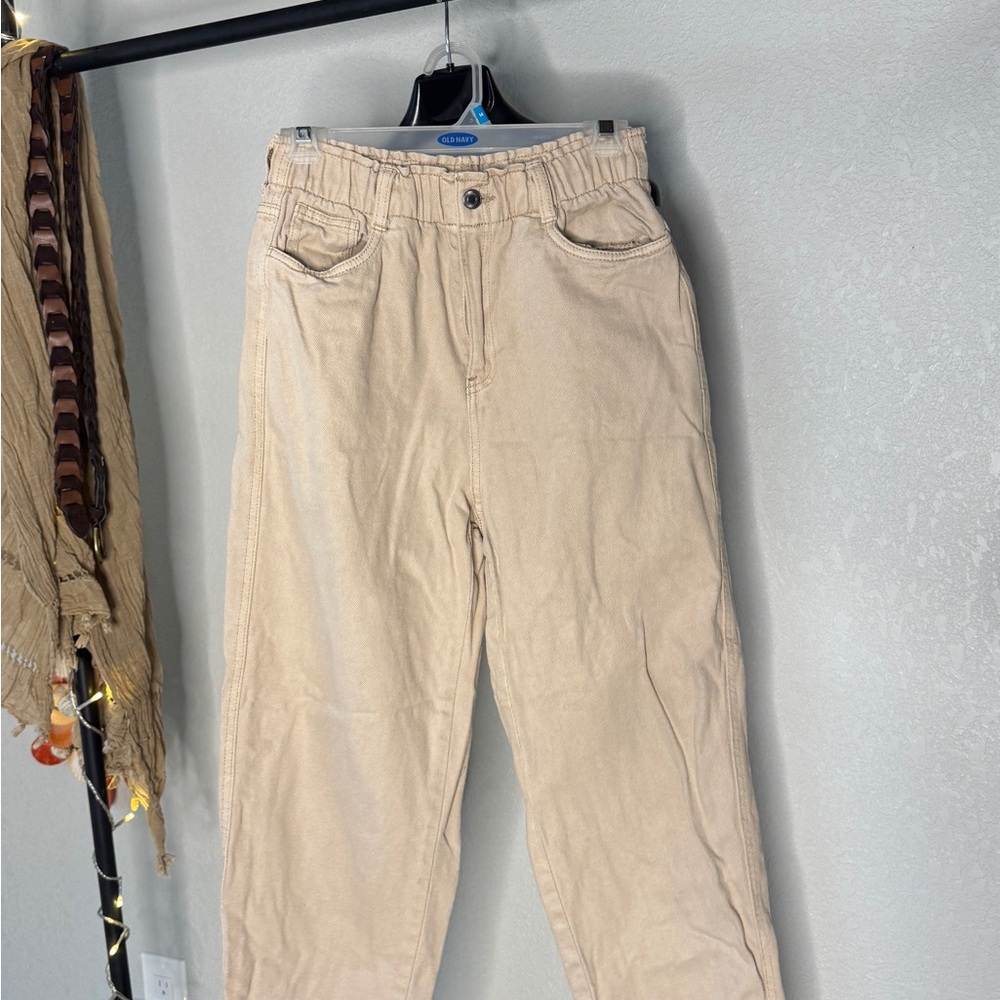 H&M Women's Tan Straight Leg Pants